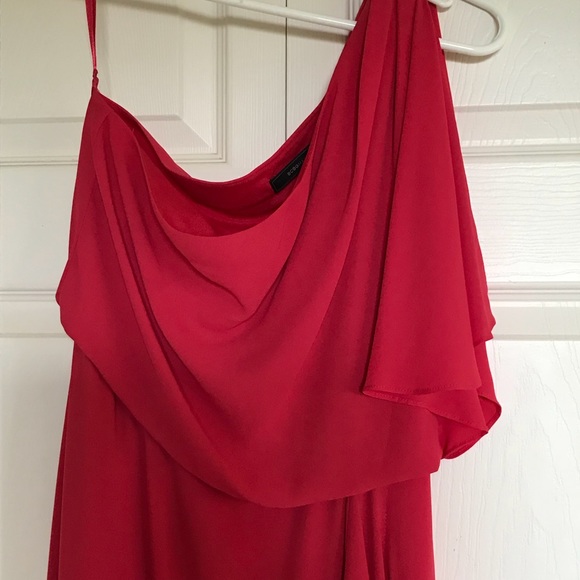 Lipstick red one sleeve dress - Picture 2 of 3